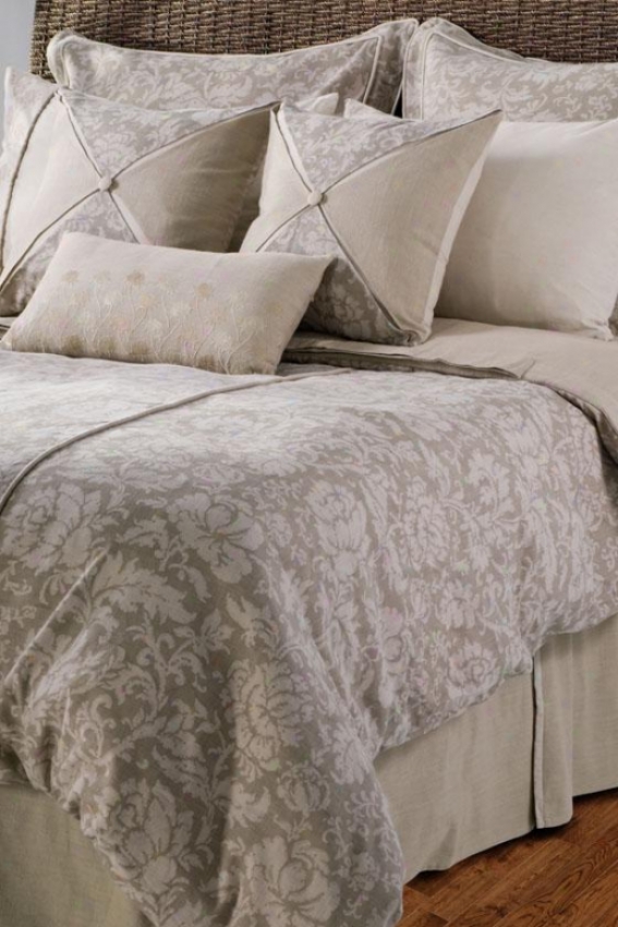 Carol Bedding Set - King, Khaki/floral