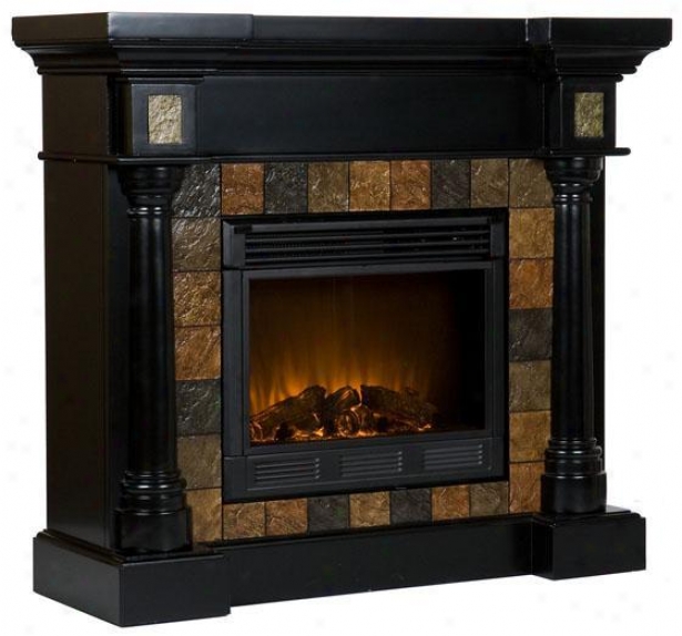 Carrington Convetible Fireplace - Electric, Mourning