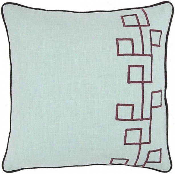 "carter Pillow - 18""x18"", Blue"