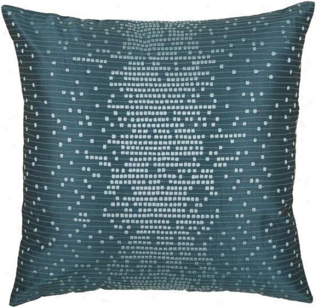 "caufield Pillow - 18""x18"", Peacock Blue"