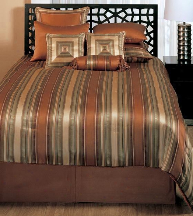 Cicero Bedding Set - Queen, Copper