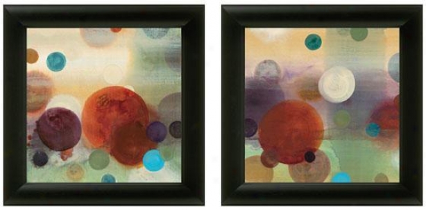 Ciircle Dreams Framed Wall Art - Set Of 2 - Set Of Two, Bright Colors