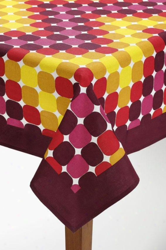 "cirque Tablecloth - Cirque, 70x108""/maroon"