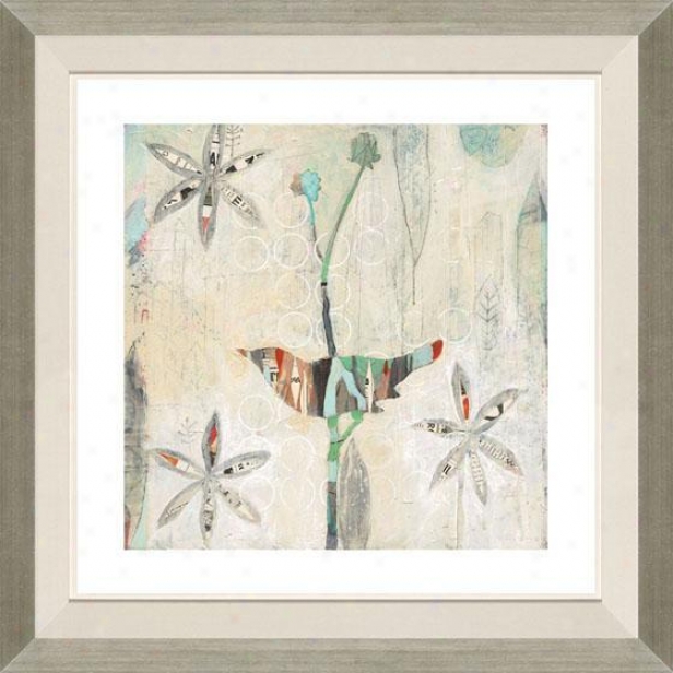 "city Bird Setting Framed Wall Art - 32""hx32""w, Floated Silver"