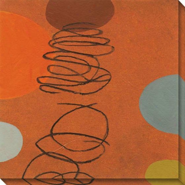 Commune Ii Canvas Wall Art - Ii, Orange