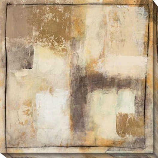 Convolution Iii Canvas Wall Art - Iii, Bege