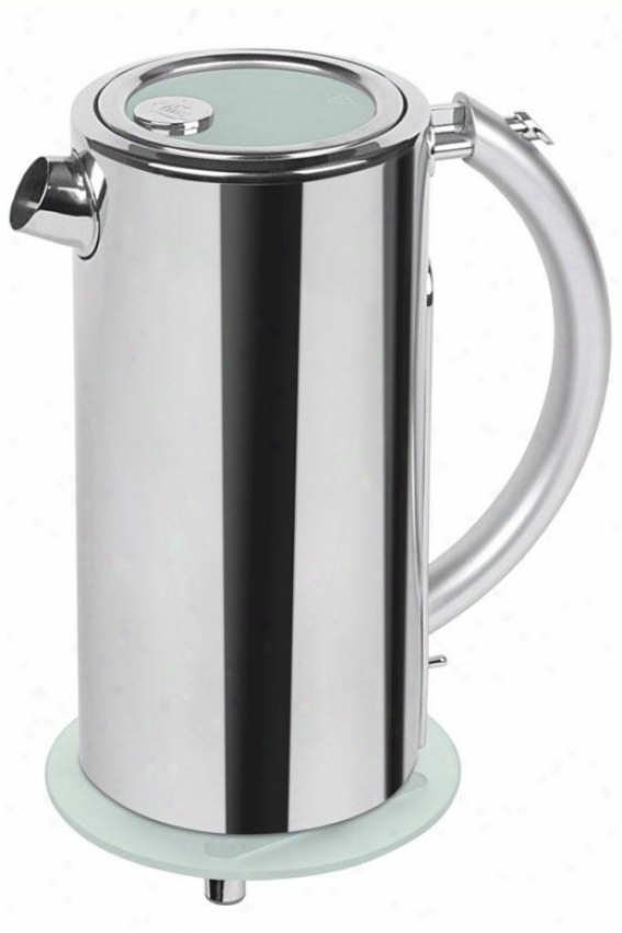 Cordless Water Kettle - 5hx12wx8.5d, Silver