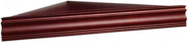 "corner Cornice Shelf - Corner 34""w, Maroon"