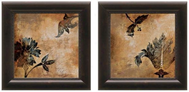 Coromandel Framed Wall Art - Set Of 2 - Set Of Two, Brown