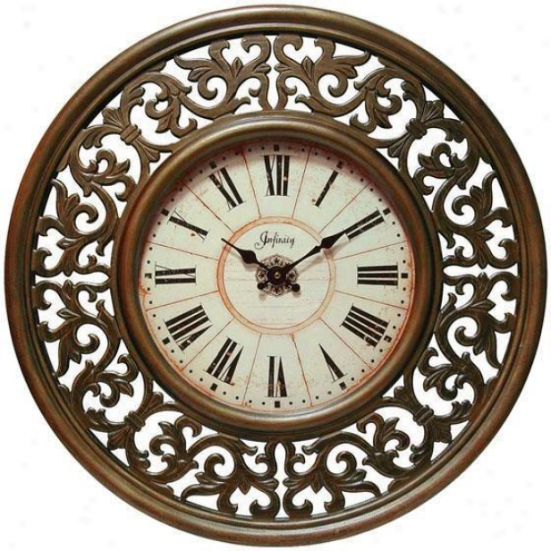 "crescendo Wall Clock - 26""d, Bronze"