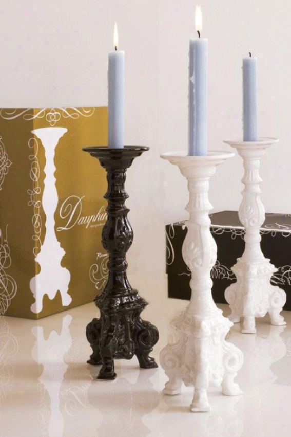 "dauphine Candleholdrs - 12"", White"