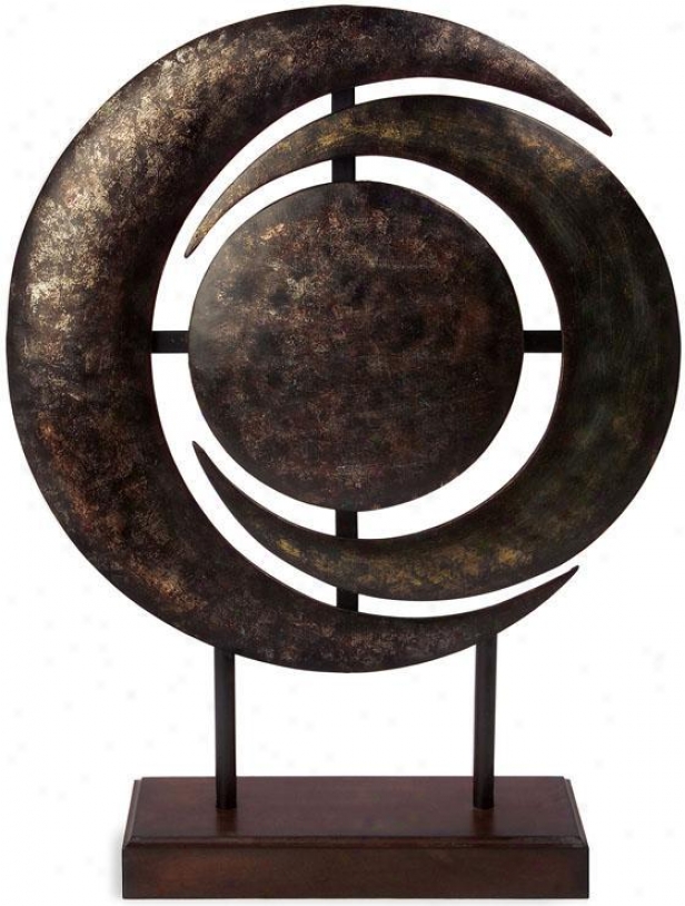 "decorative Stand - Bronze - 22.5""h X 17""w, Brown"