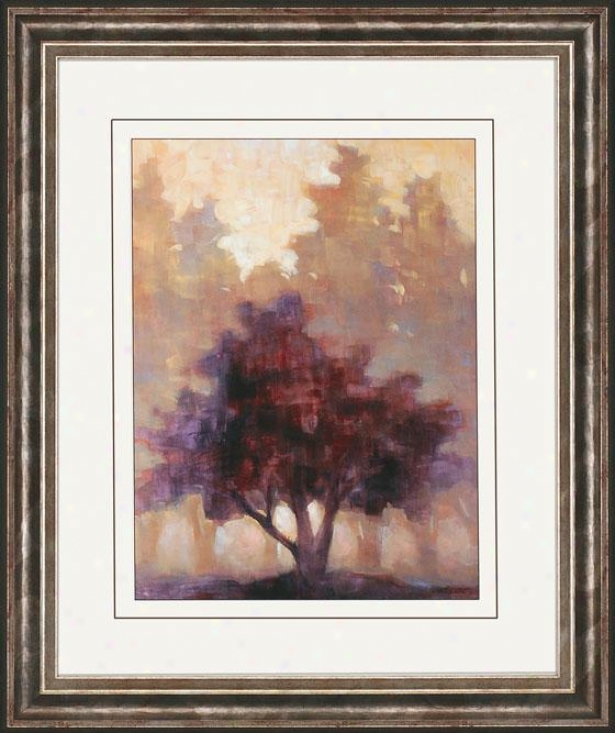 Depth And Tranquility Wall Art - I, Plum/beige