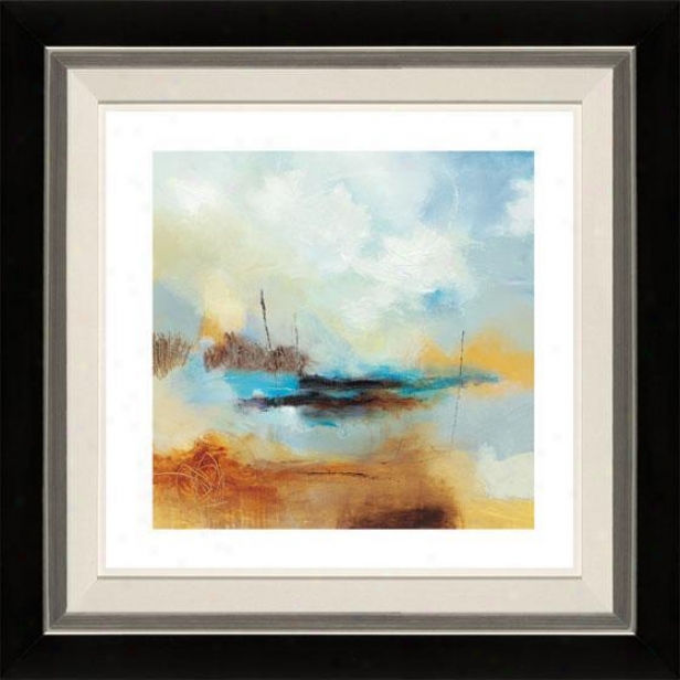 Desert Skies Ii Framed Wall Art - Ii, Flt Black/slvr