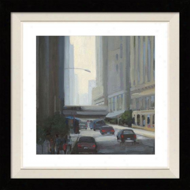 Downtown I Framed Wall Art - I, Floated Black