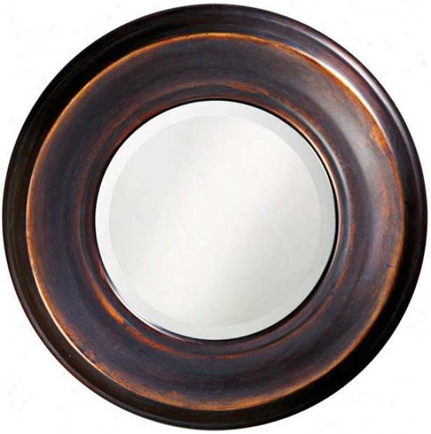 "dublin Round Mirror - 33""round X 2""d, Copper"