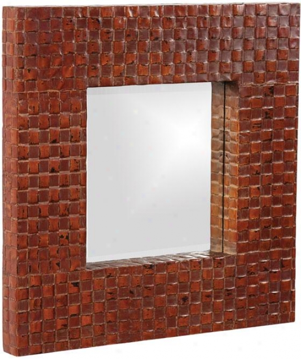 "duncan Square Mirror - 23""square X 1""d, Copper"