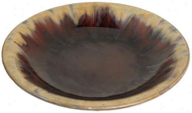 "earth Ceramix Plate - 20""round, Brown"