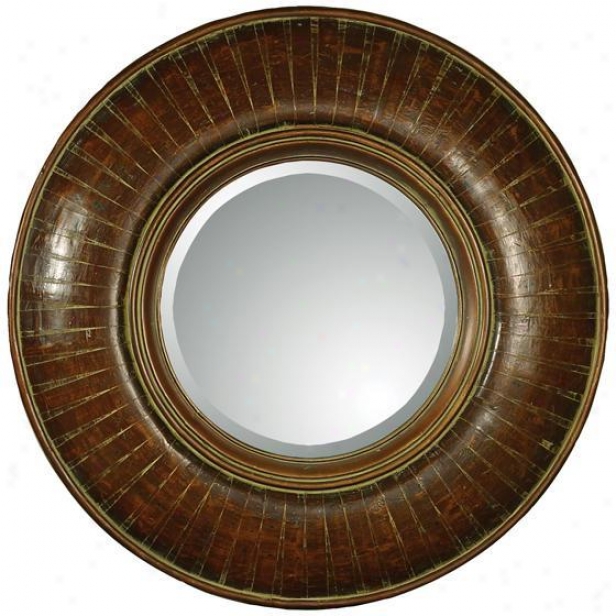 "edwin Mirror - 36""hx36""w, Brown"