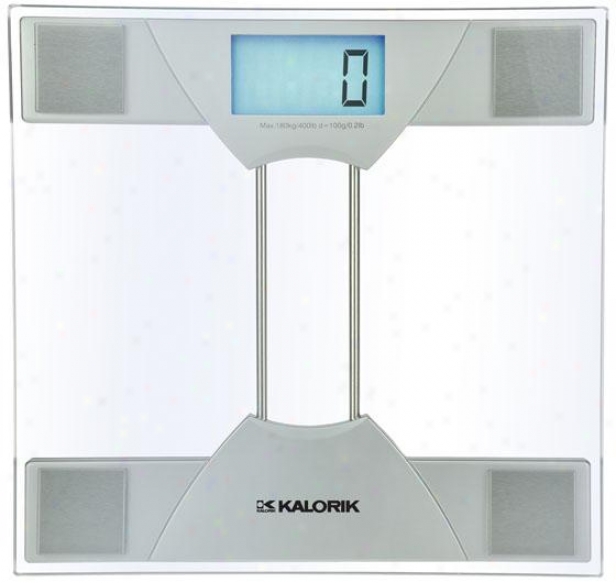 Electronic Bathroom Scale - 1.63hx11.88wx12, Silver