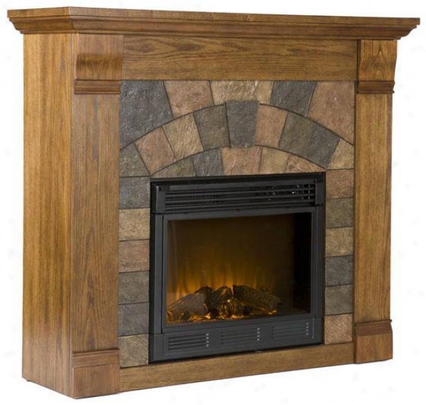 Elkmont Standard Fireplace - Electric, Salem Antq Oak