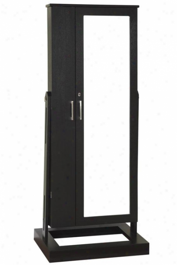 "elyse Cheval Jewelry Wardrobe - 605hx24wx19""d, Black"