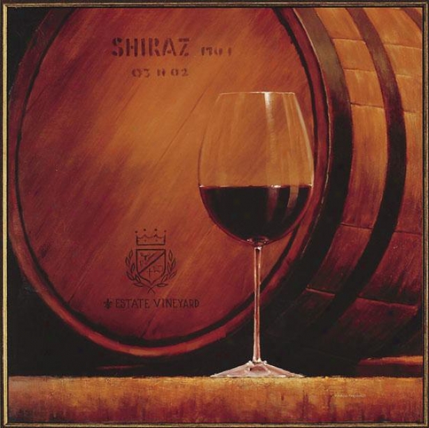 State Wine Wall Art - Shiraz, Red