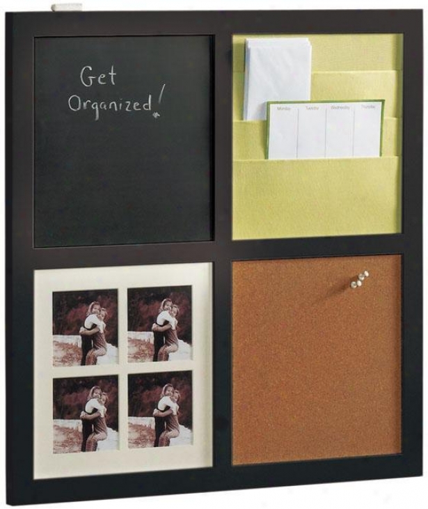 "evelyn Memo Board - 24"" Square, Black"