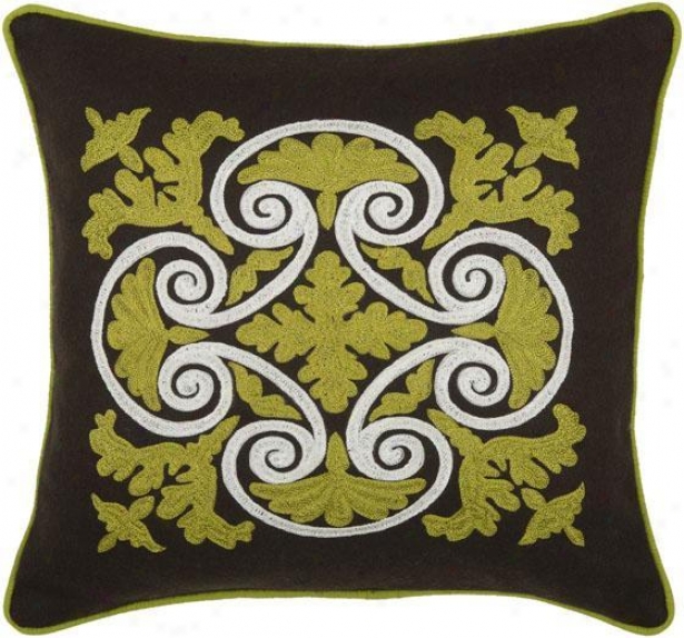 "evondale Pillow - 18""x18"", Brown"