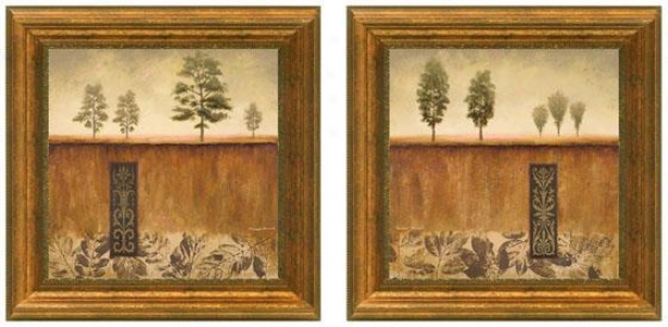 Fairhaven Framed Wall Art - Set Of 2 - Set Of Two, Tan