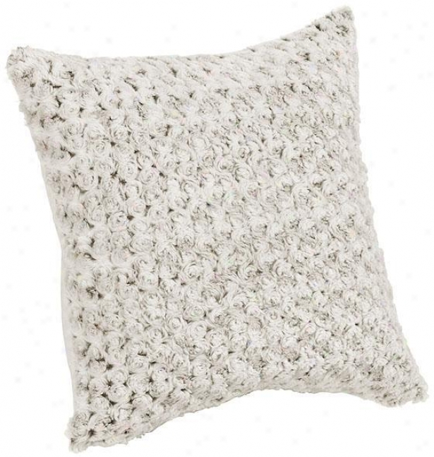 "faux Fur Pillow - 20""x20"", Cream"