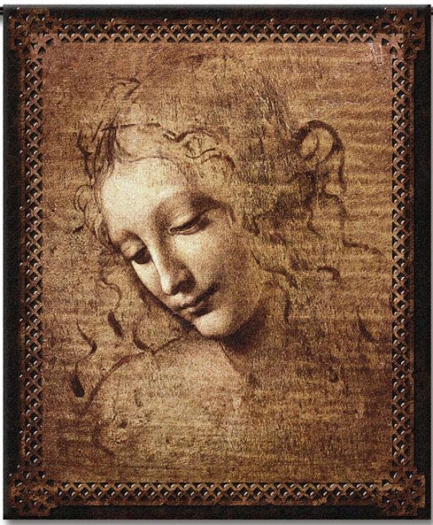 "female Head Tapestry - 53""hx47""w, Multi"