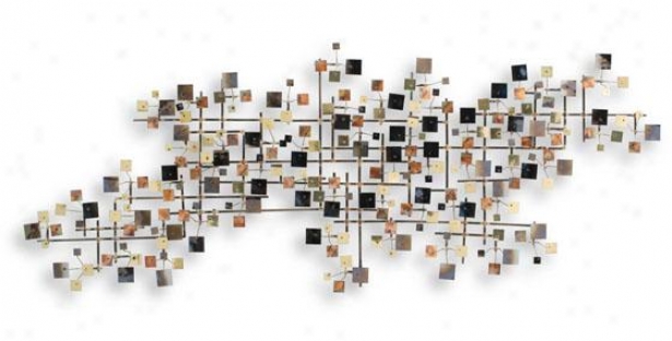 Sky Wall Sculpture - 51hx20wx4d, Multi