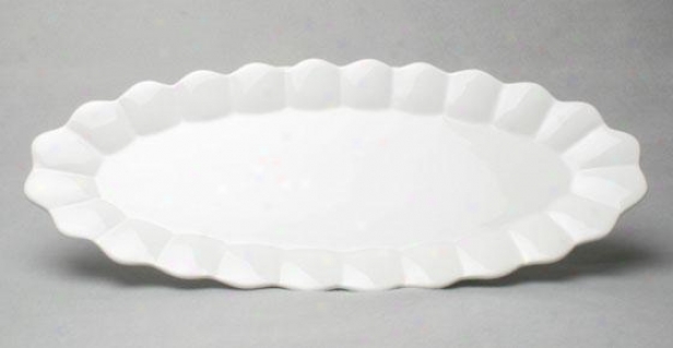 "flea Market Fish Platter - 23""wx10""dx2""h, White"