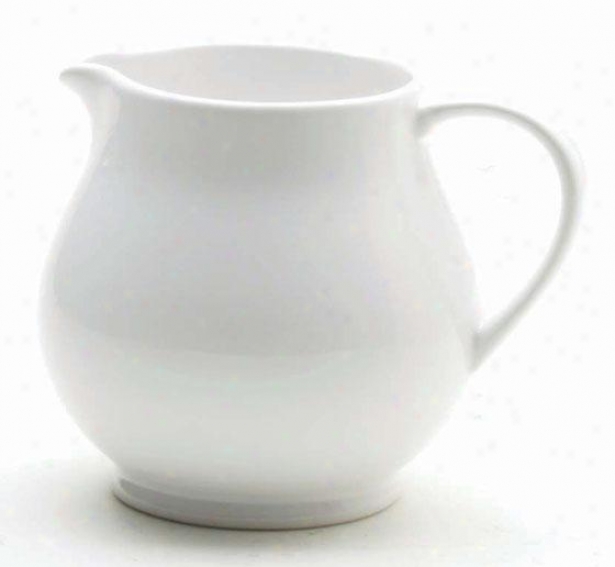 "flea Market Large Fluted Pitcher - 6""wx9""dx9""h, White"