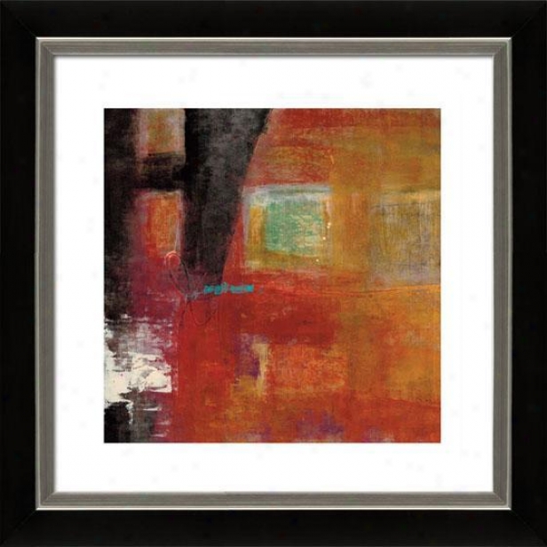 Four Squares I Framed Wall Art - ,I Mtt Black/slvr