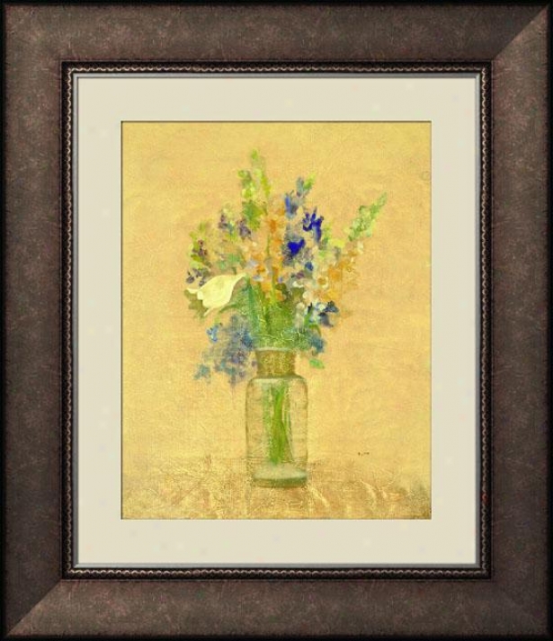 Fresh Bouquet I Framed Wall Art - Ii, Trdnl Brl Wd Fm