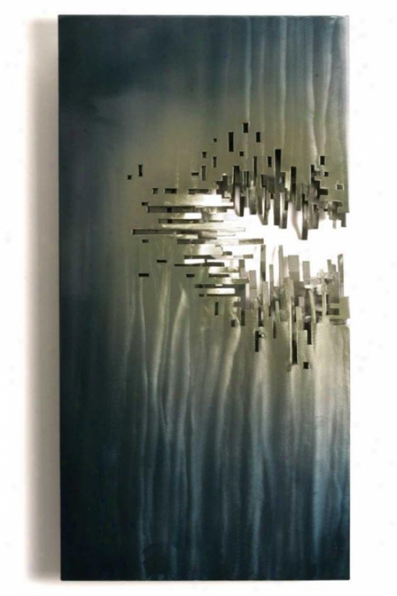 From The Depths Wall Sculpture - 19hx36wx3d, Multi