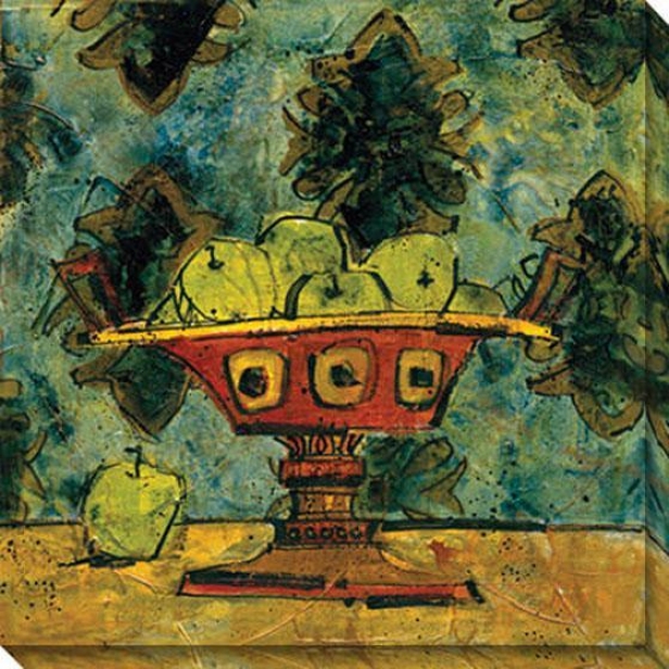 Fruit In Fancy Ceramic I Canvas Wall Art - I, Unseasoned