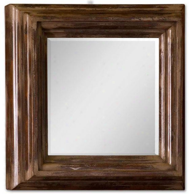 "garcia Mirror - 30""squar3 X 9""d, Cinnamon"