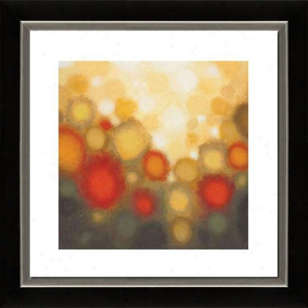 Garden Party Ii Framed Wall Art - Ii, Mttd Black/slvr