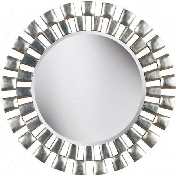 "gilbert Wall Mirror - 36""d, Silver"