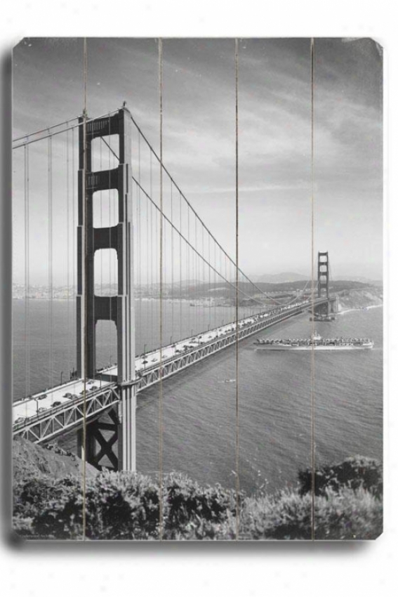 "golden Gate Wooden Sigm - 20""h X 14""w, Black"