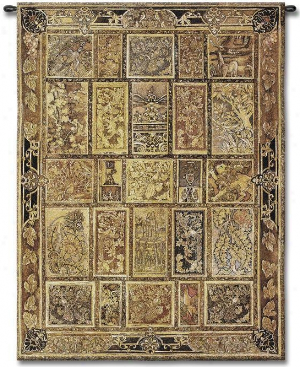 "golden Tapestry - 53""hx37""w, Gold"