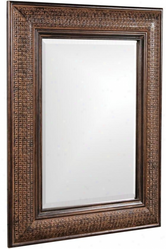 "grant Rectangular Mirror - 39""hx31""wx2""d, Antq Brwn/coppr"