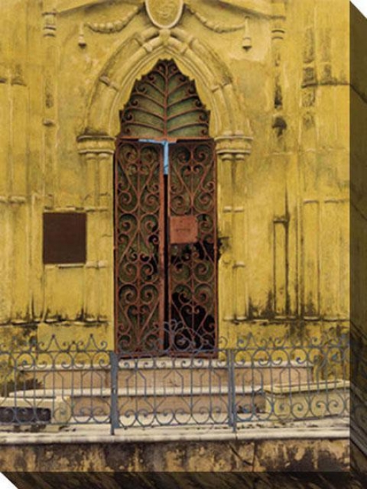 Habana Puerta I Canvas Wall Art - I, Yellow