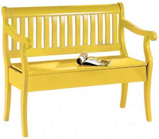 "hamilton Storage Bench - 35""hx42.5""w, Gold"