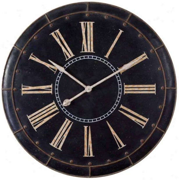 "hartford Wall Clock - 36 X 36 X 3""d, Black"