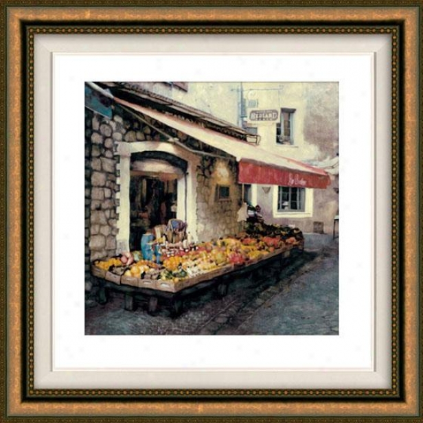 "hediard Framed Wall Art - 32""hx32""w, Floated Gold"