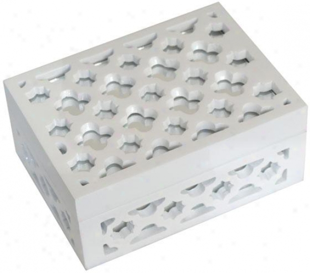 "imogen Box - 7""wx5""dx3""h, White"